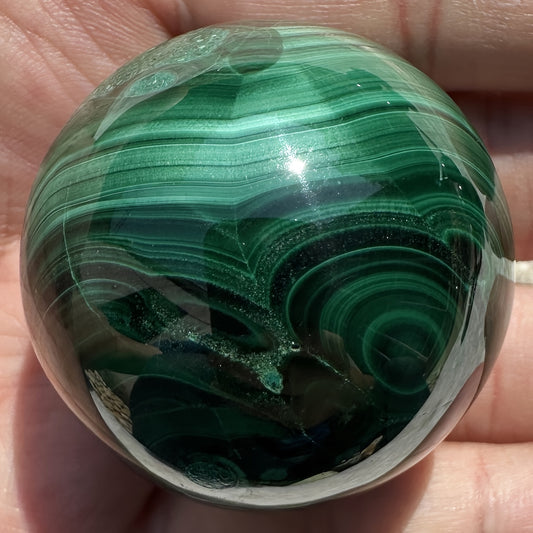 1pc Natural Malachite Crystal Sphere