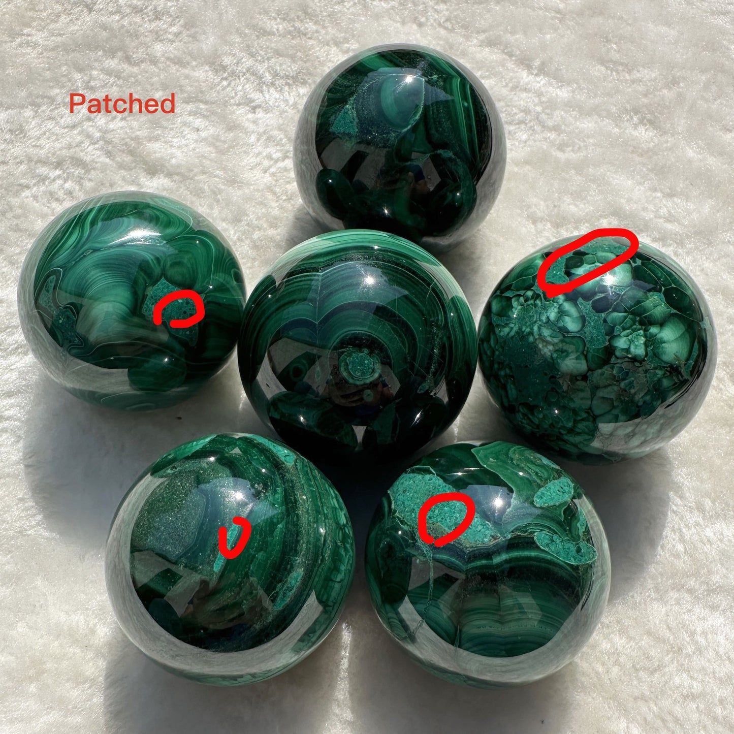 1pc Natural Malachite Crystal Sphere