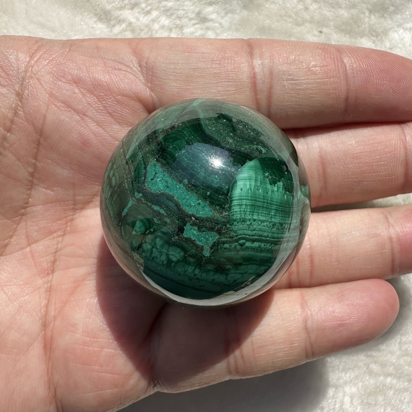 1pc Natural Malachite Crystal Sphere