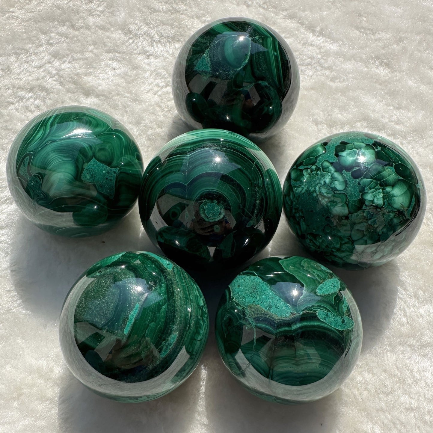 1pc Natural Malachite Crystal Sphere