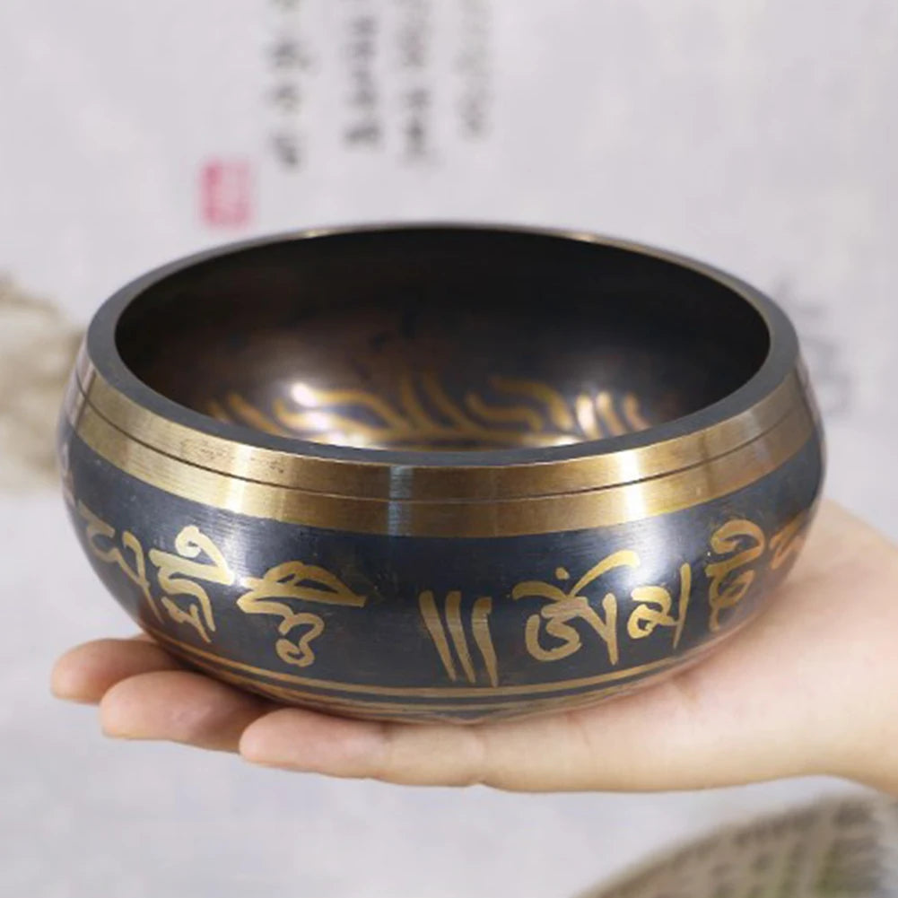 Yoga Meditation Bowl Tibetan Bronze Chime Bell Singing