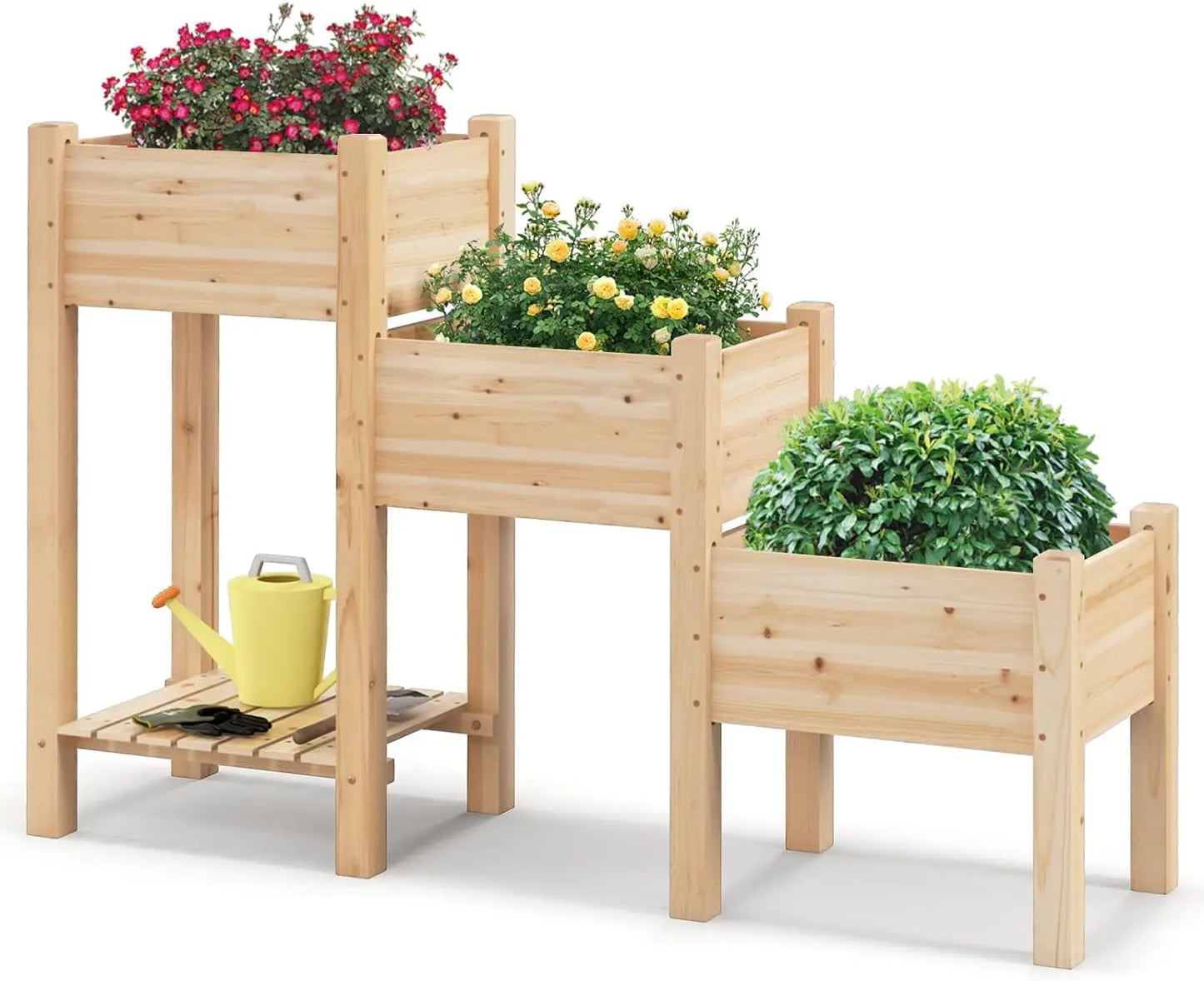 Comfort corner  3-Tier Wooden Raised Garden Bed