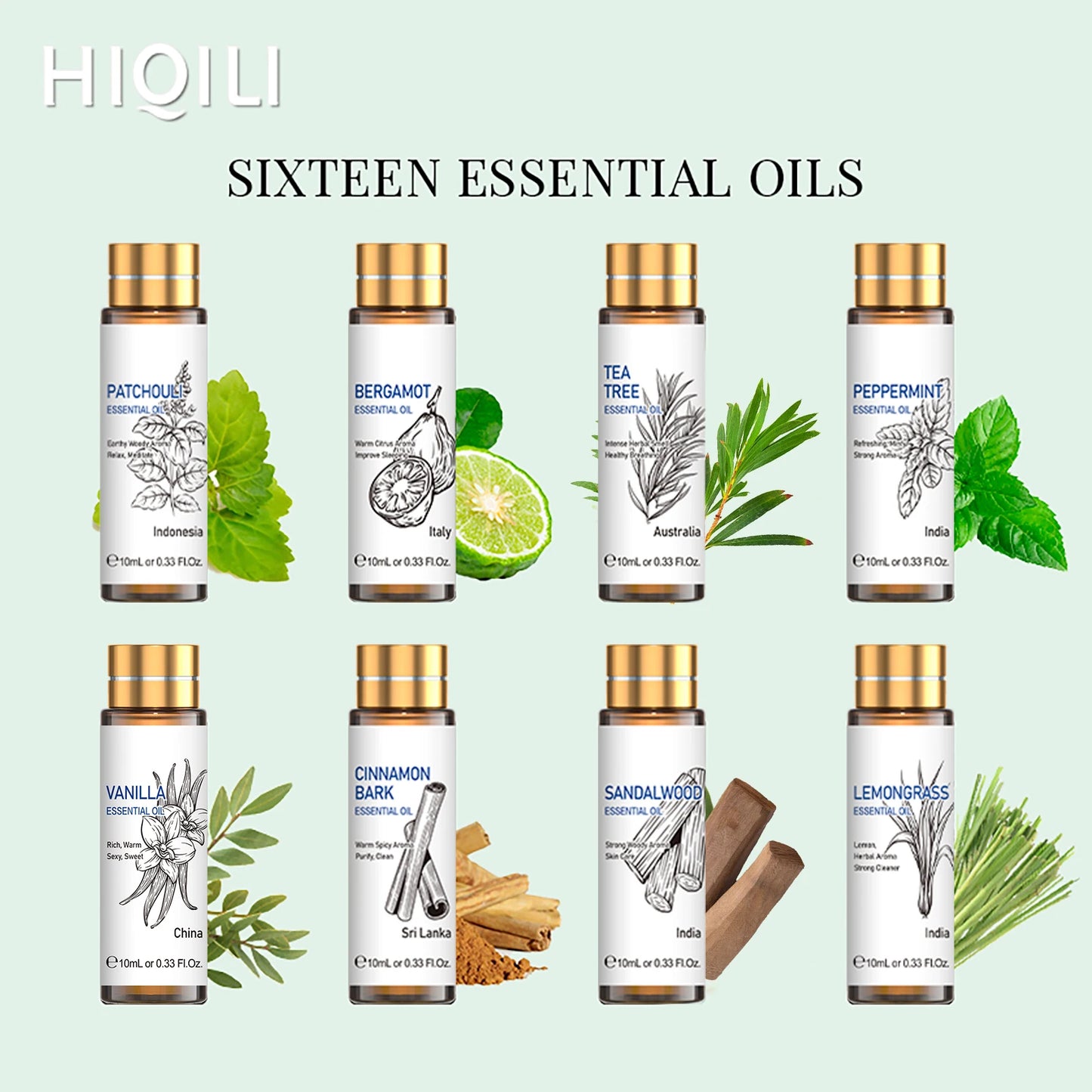 16 PCS 10ML Essential Oils Set