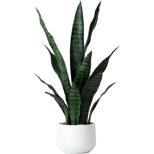 Artificial Snake Plant 22 Inch Fake Sansevieria