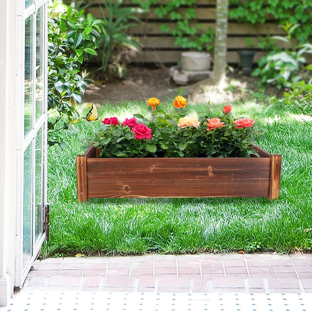 Solid Pinewood Planter Box Decks Indoor Outdoor