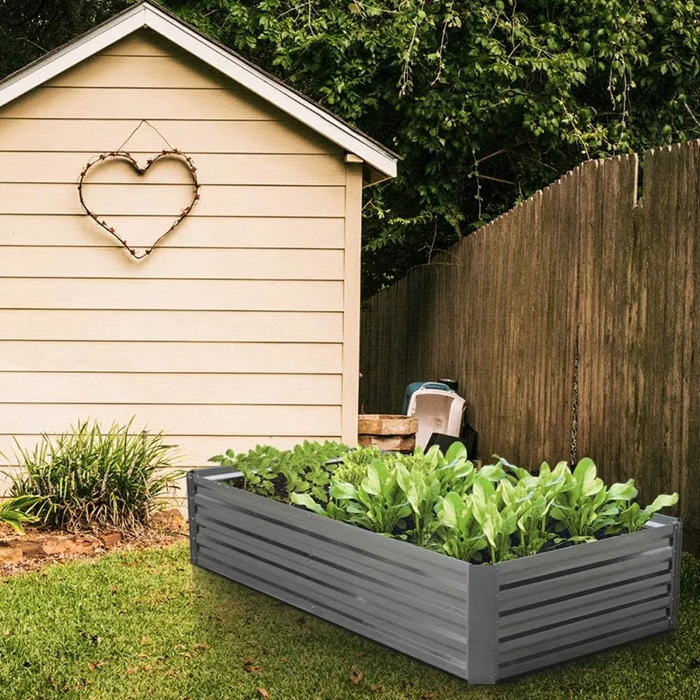 Galvanized Raised Garden Bed Steel Outdoor Planters