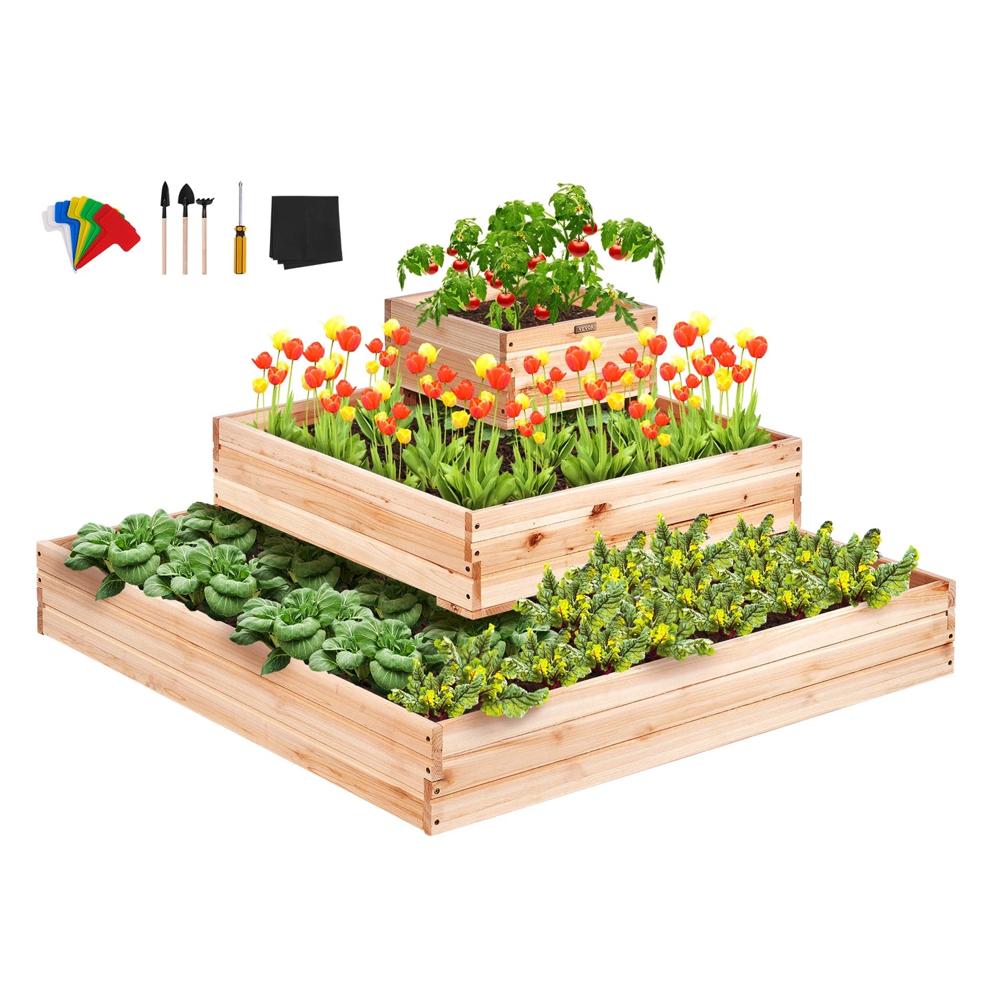 Wooden Planter Box Home Outdoor Planting Boxes