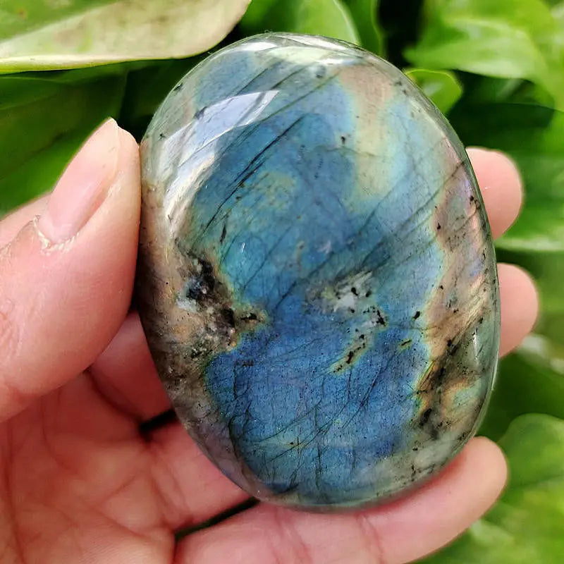 Natural Labradorite Moonstone Crystal Polished Gemstone