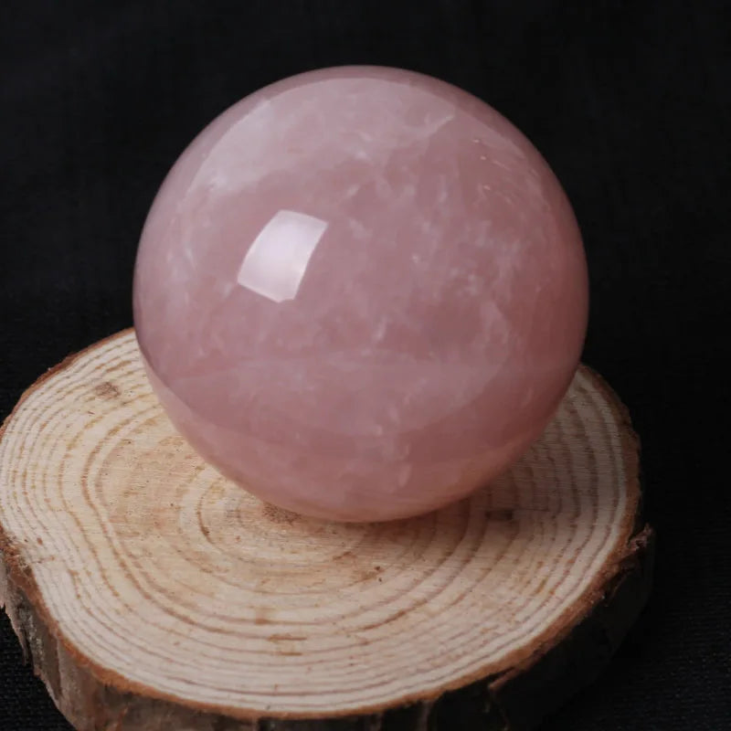 Healing Mineral Rock Polished Stone Ball W/ Stand