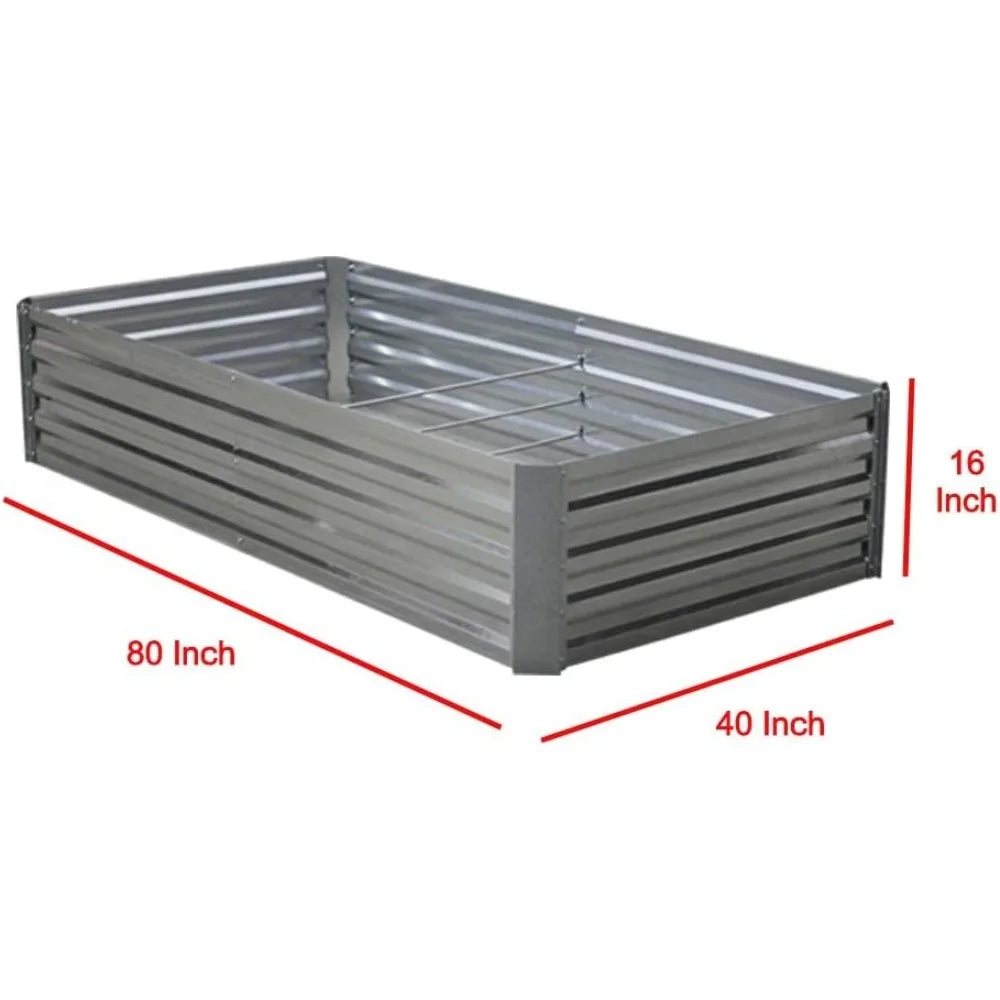 Galvanized Raised Garden Bed Steel Outdoor Planters