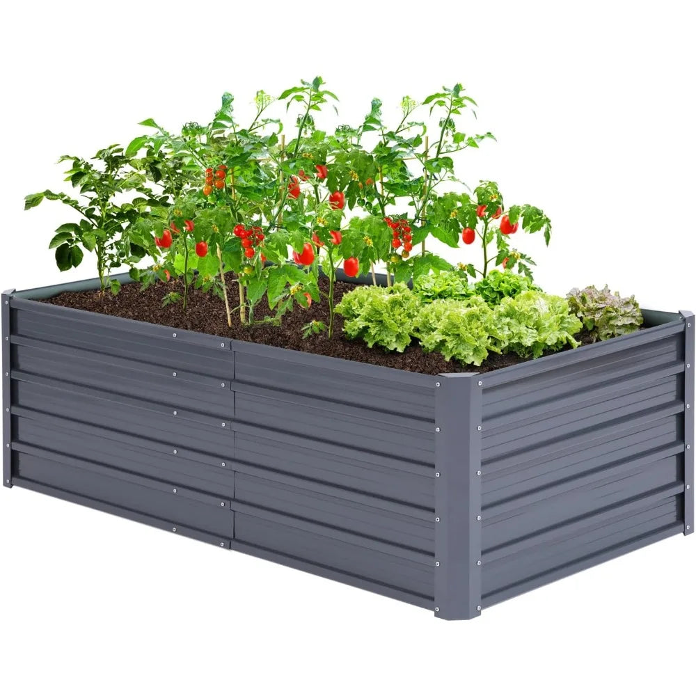 Metal Elevated Garden Bed Outdoor