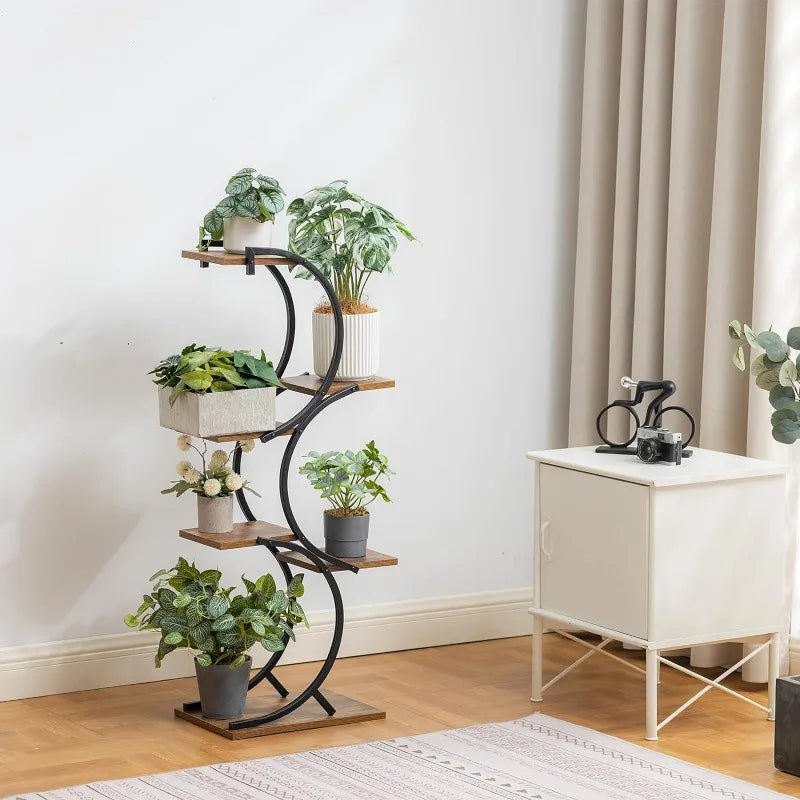 6-Tier wrought iron Plant Stand