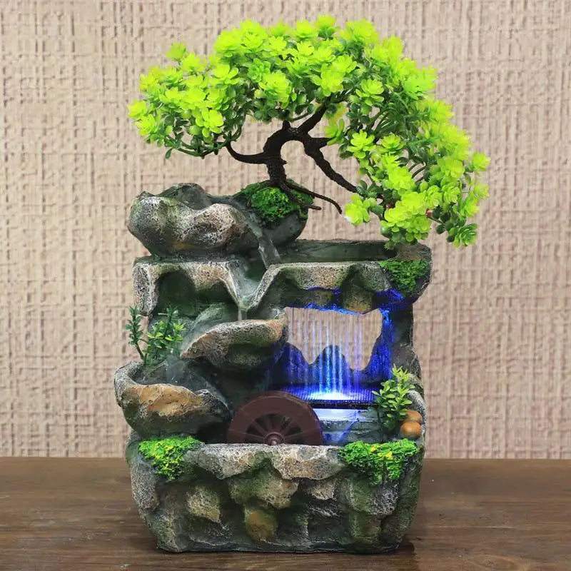 Water Fountain Rockery Landscape Ornament Zen Meditation