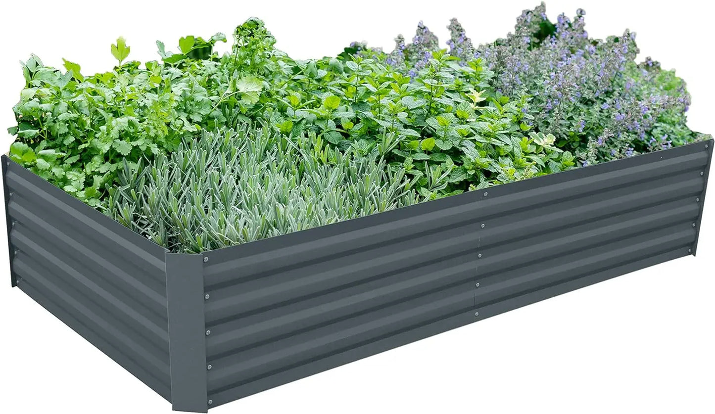 Galvanized Raised Garden Bed Steel Outdoor Planters