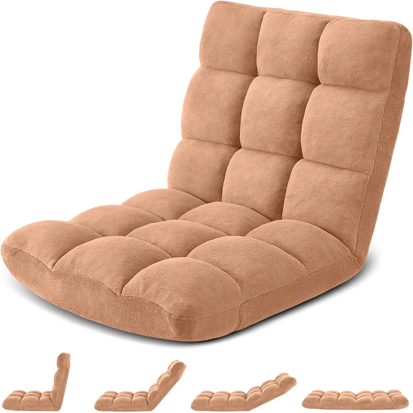 Floor Gaming Chair Cushioned Adjustable Lazy Sofa Chair