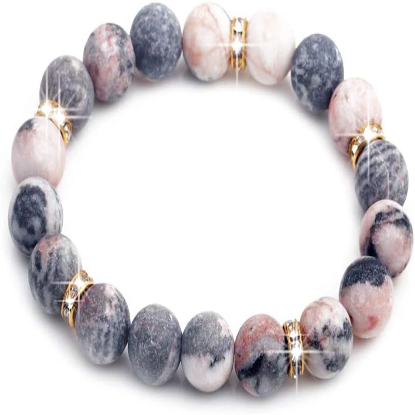 Healing Bracelet with Stress-Relieving Chakra Soothing Crystals