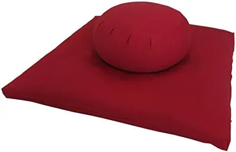 Buckwheat Zafu and Zabuton Meditation Cushion Set (2pc)