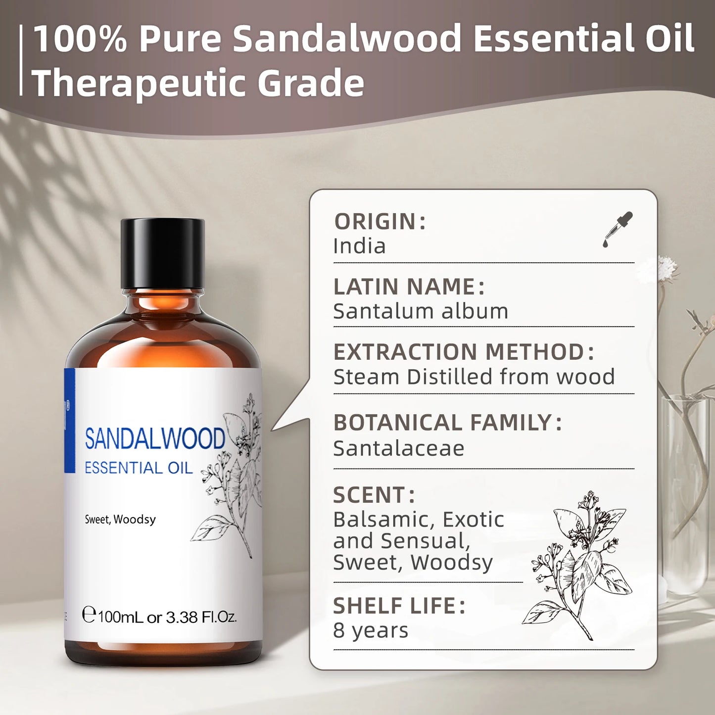 Sandalwood Essential Oils for Aromatherapy