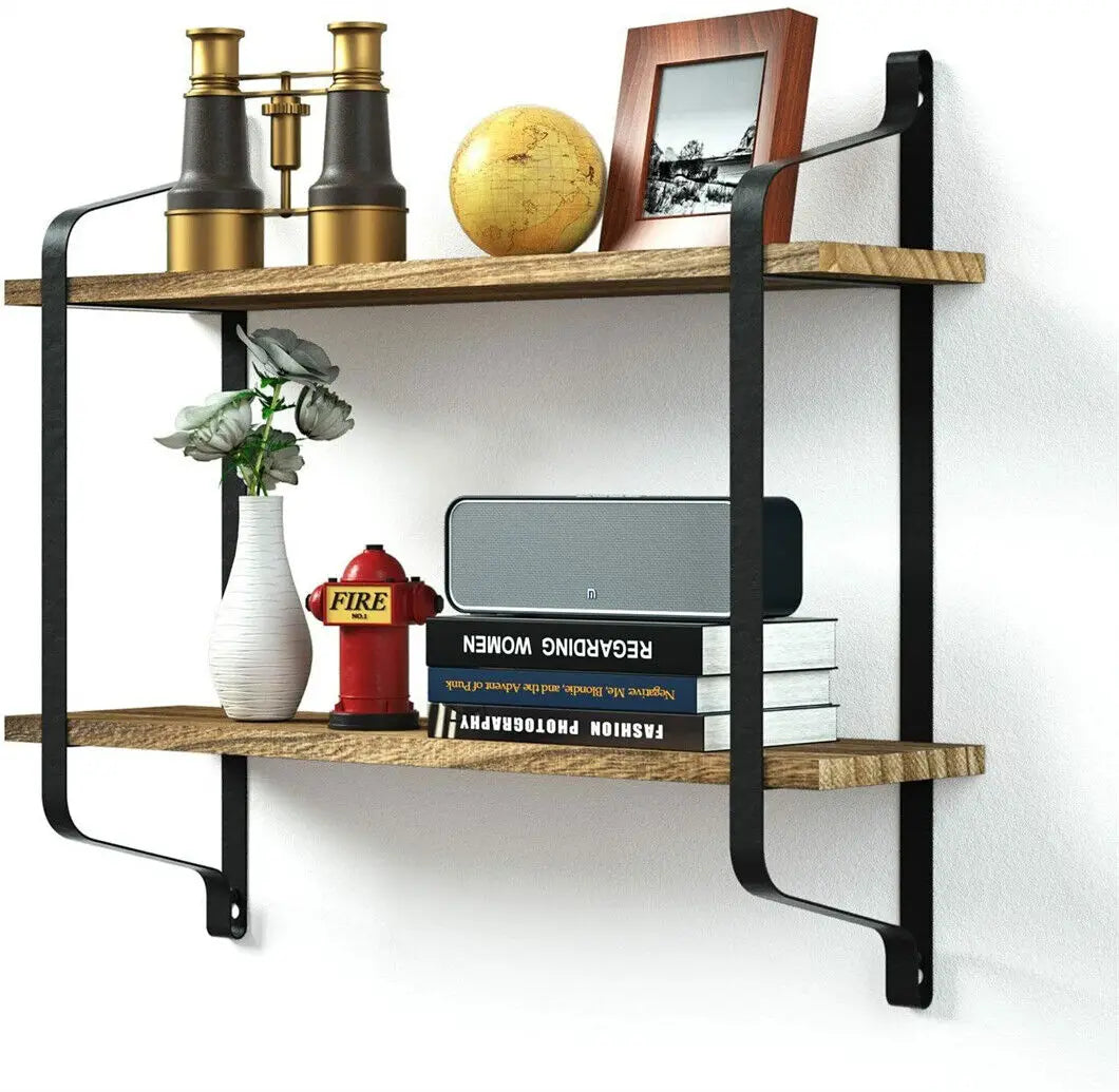 Wall Mounted Rack Display Wood Wall Shelves