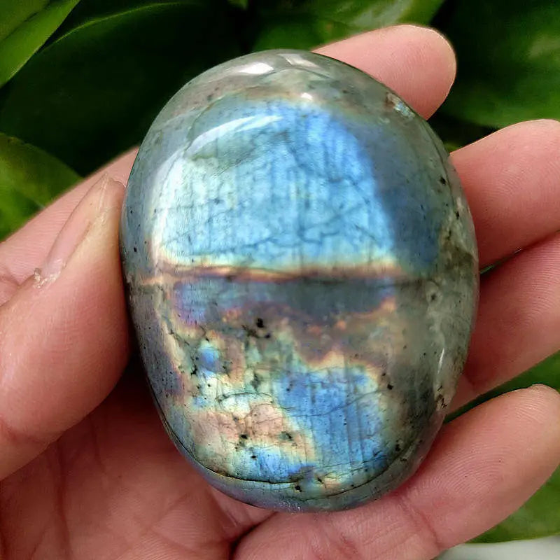 Natural Labradorite Moonstone Crystal Polished Gemstone