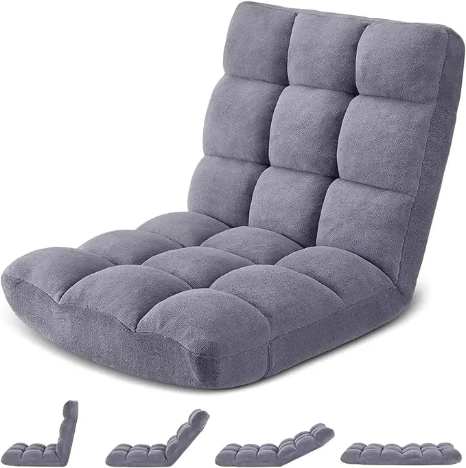 Floor Gaming Chair Cushioned Adjustable Lazy Sofa Chair