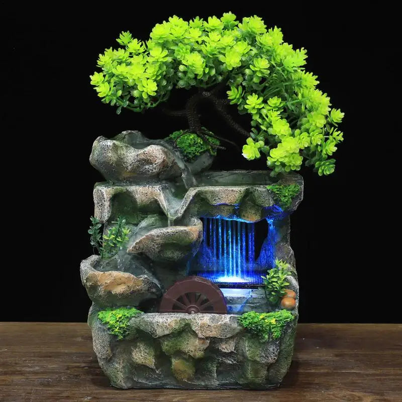 Water Fountain Rockery Landscape Ornament Zen Meditation