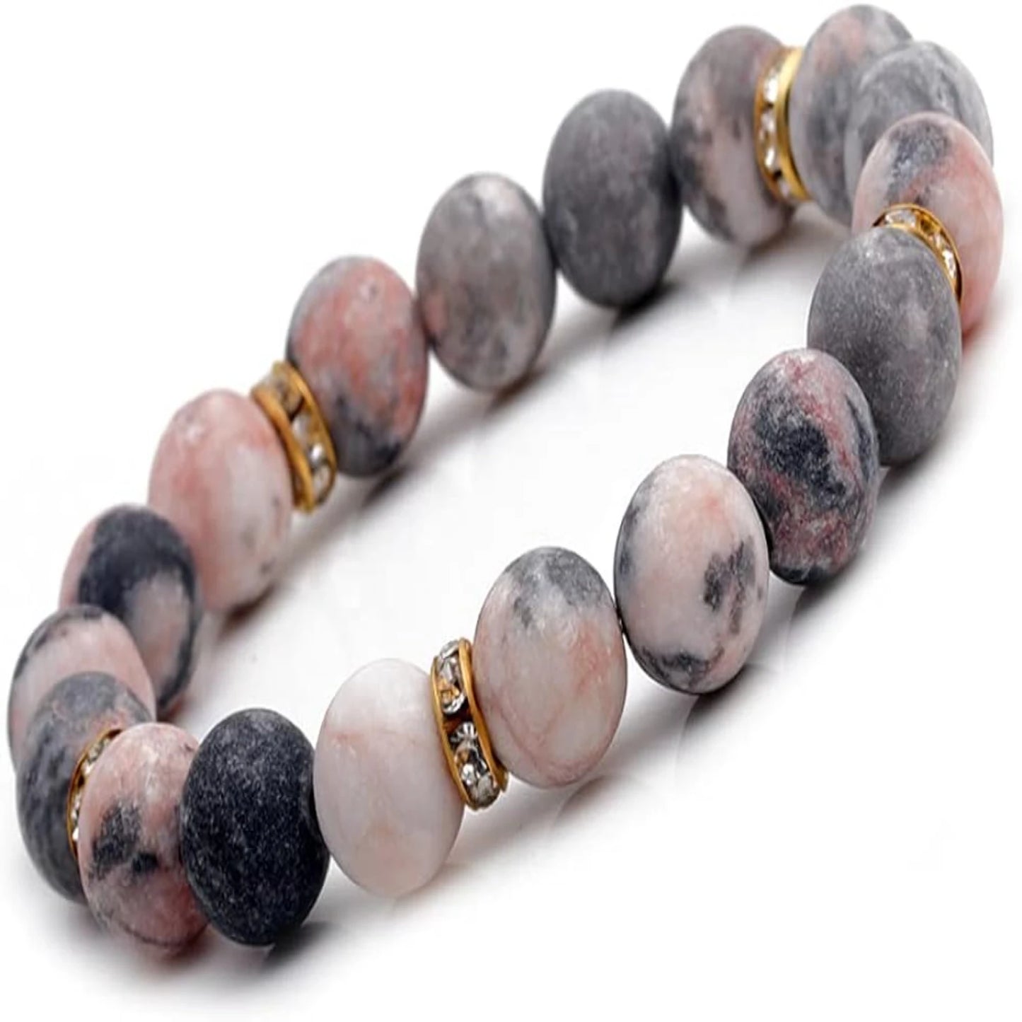 Healing Bracelet with Stress-Relieving Chakra Soothing Crystals