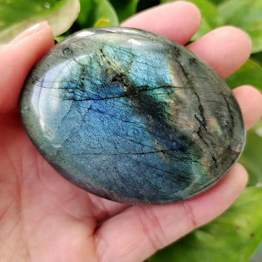 Natural Labradorite Moonstone Crystal Polished Gemstone