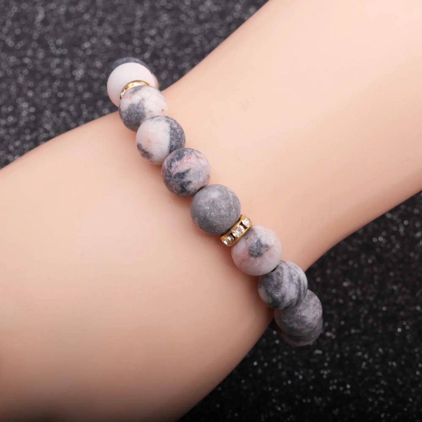 Healing Bracelet with Stress-Relieving Chakra Soothing Crystals