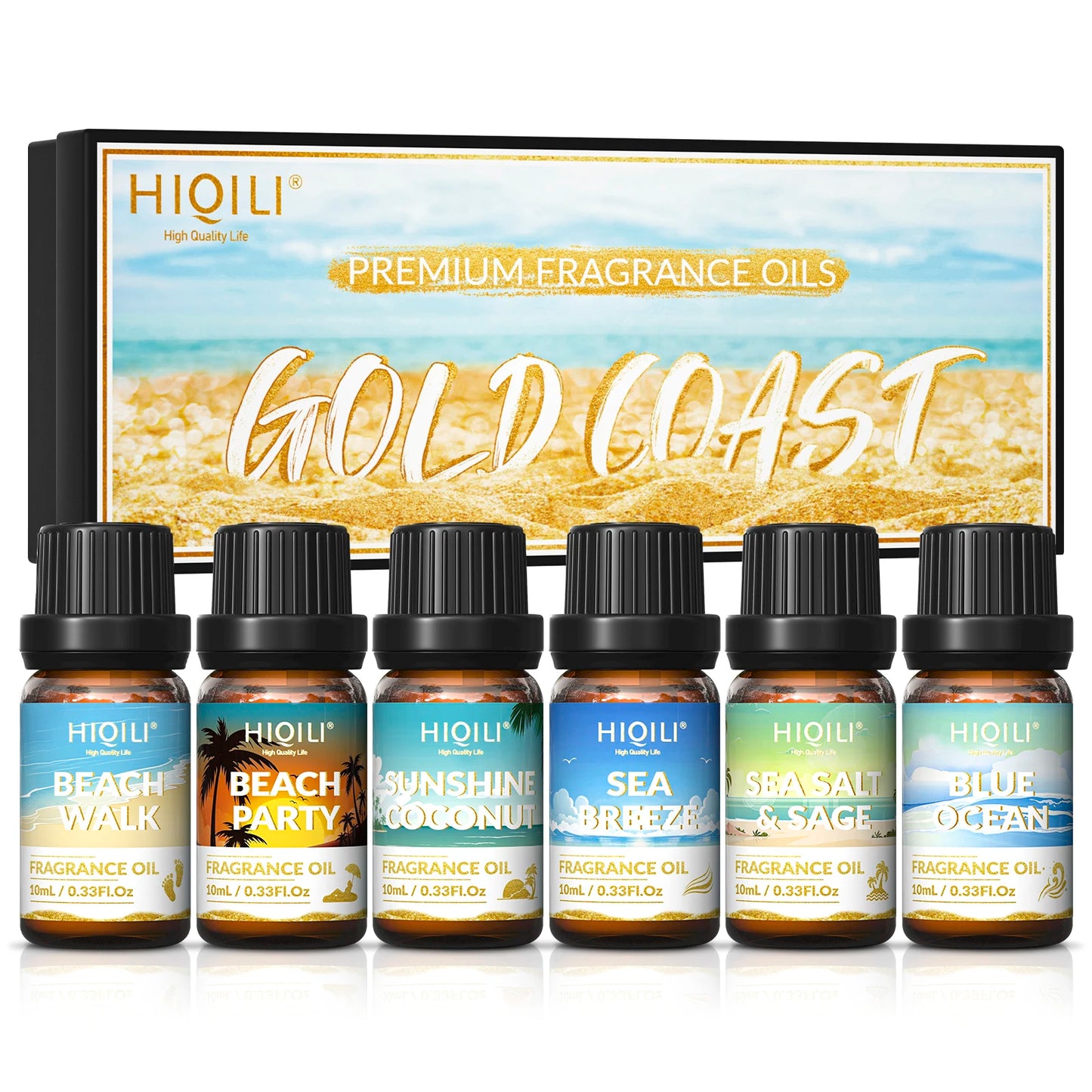 Fragrance Oils Set-Gold Coast Theme