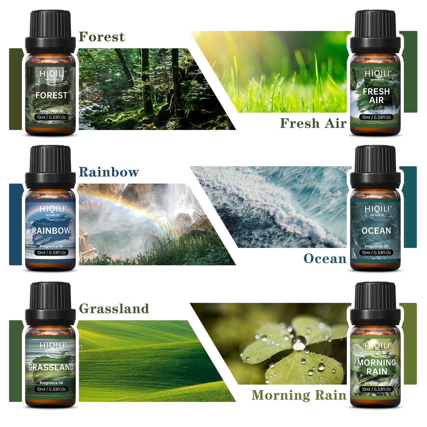 Fragrance Oils Set-Nature Theme For Aromatherapy