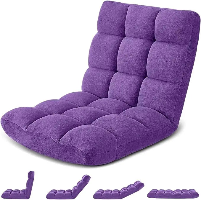 Floor Gaming Chair Cushioned Adjustable Lazy Sofa Chair