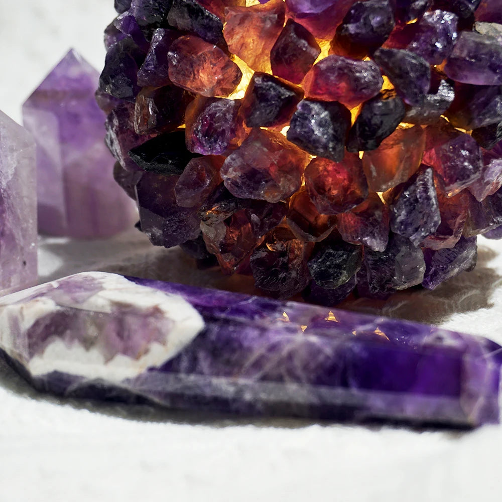 Natural Amethyst Crystal Room Decor