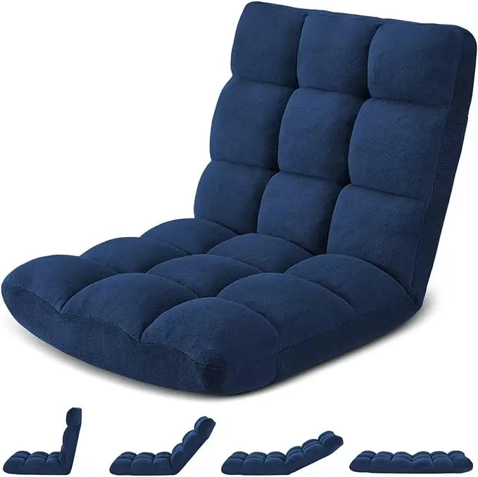 Floor Gaming Chair Cushioned Adjustable Lazy Sofa Chair