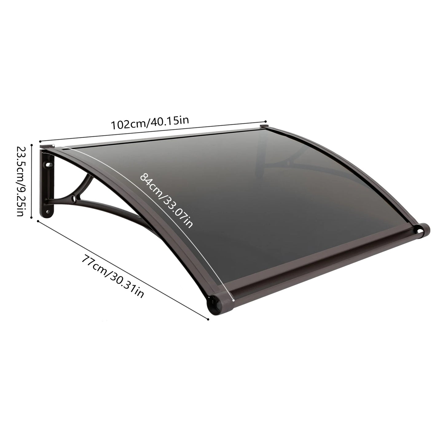 Front Doors/Windows Overhang Awning for Sun Shutter