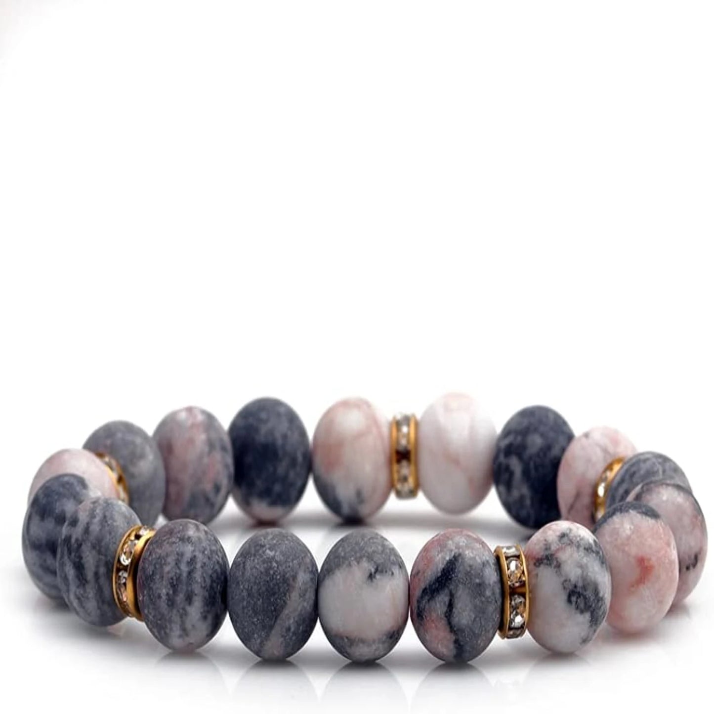 Healing Bracelet with Stress-Relieving Chakra Soothing Crystals