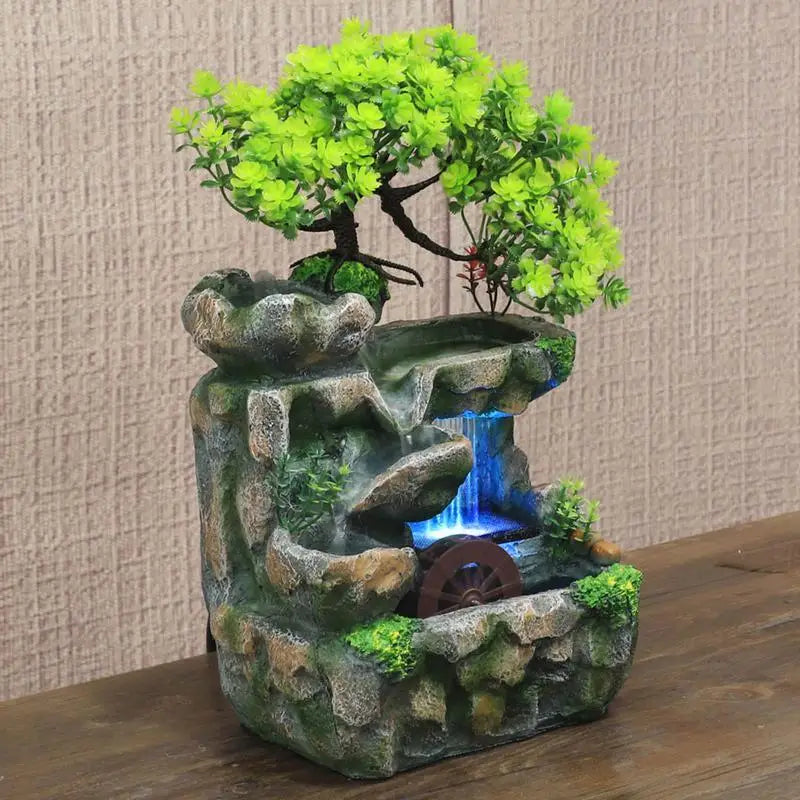 Water Fountain Rockery Landscape Ornament Zen Meditation