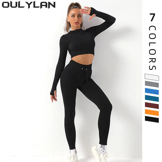 Long Sleeve Yoga Suit for Fitness