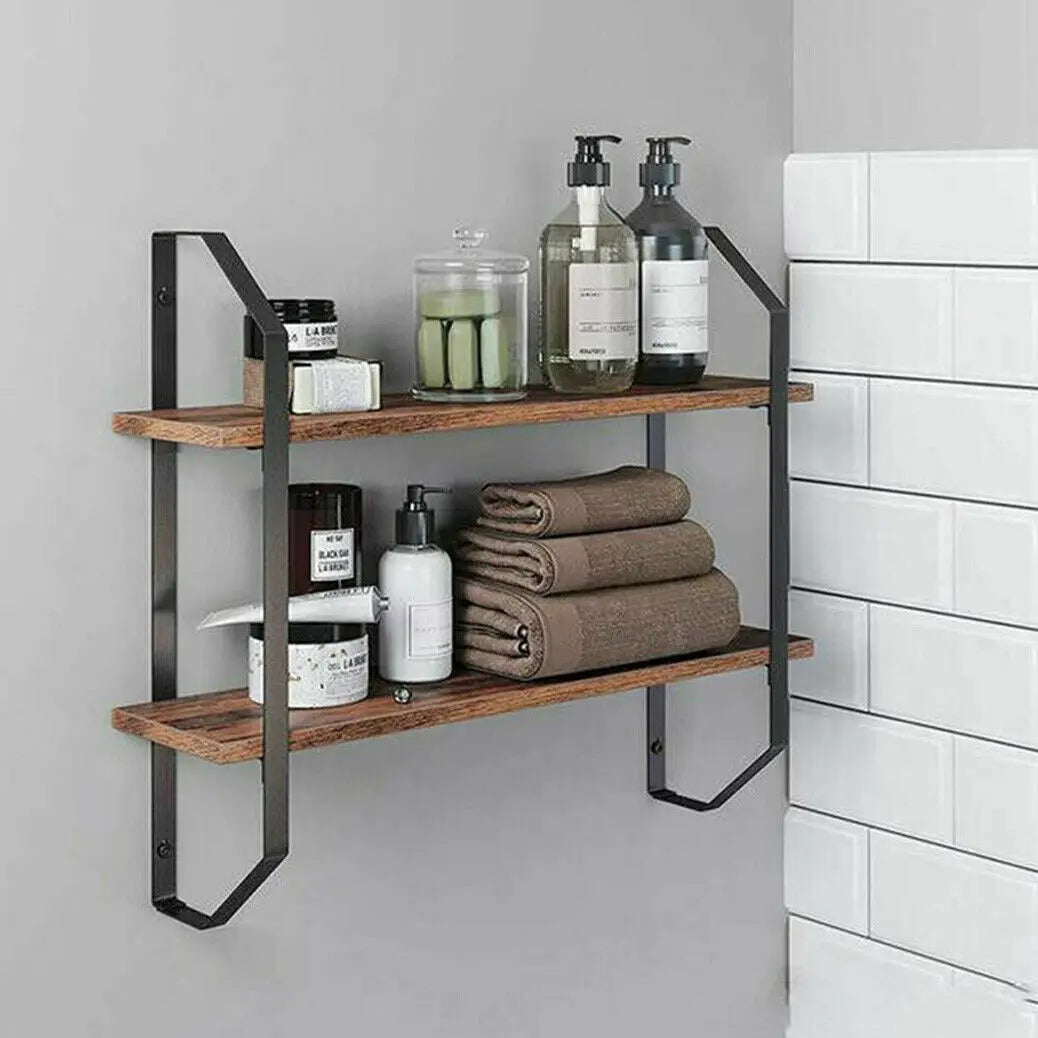 Wall Mounted Rack Display Wood Wall Shelves