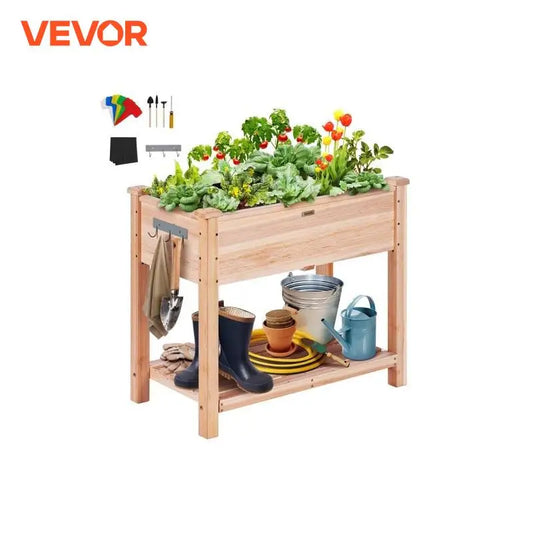 Wooden Raised Garden Bed Planter Box Elevated/Floor