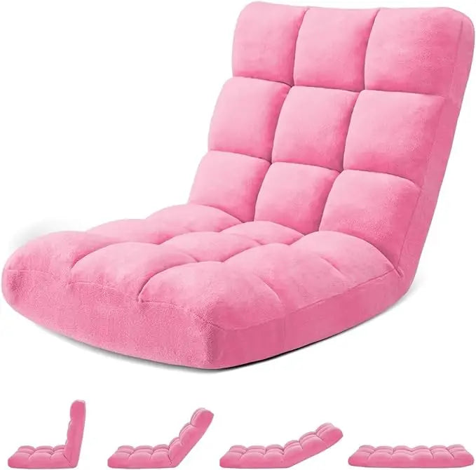 Floor Gaming Chair Cushioned Adjustable Lazy Sofa Chair