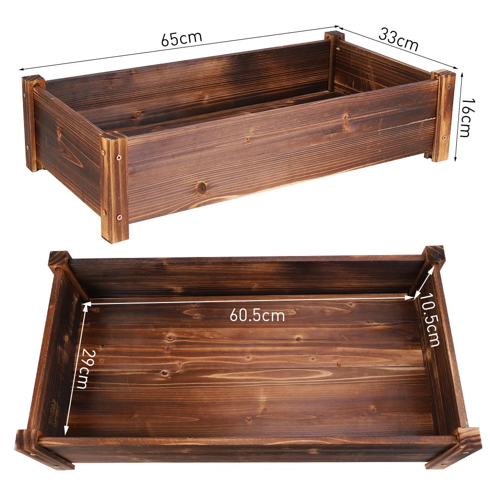 Solid Pinewood Planter Box Decks Indoor Outdoor