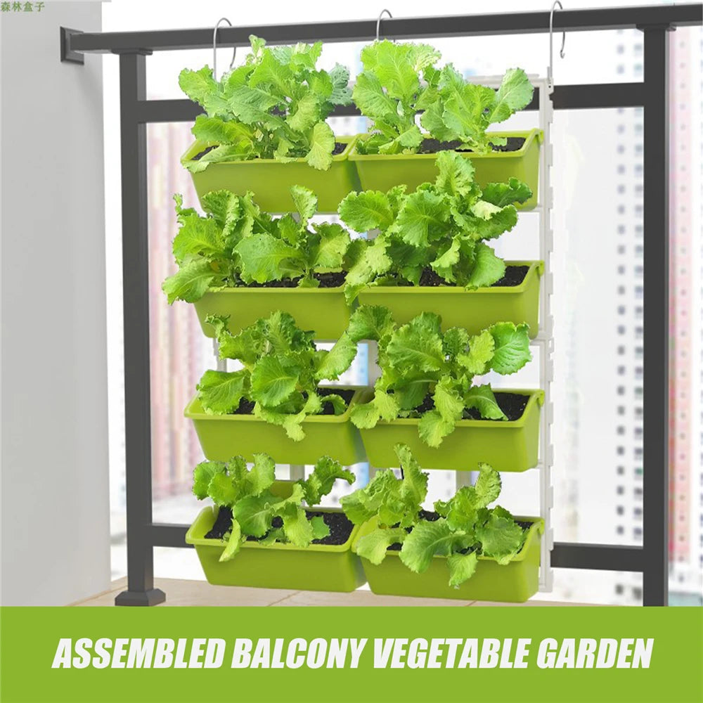 4 Tier Wall-Mounted Elevated Garden Planter