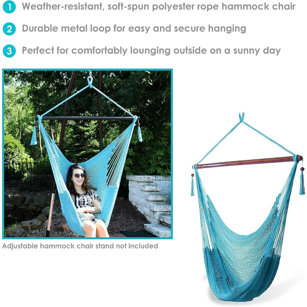 Outdoor Caribbean XL Hanging Hammock Chair Swing