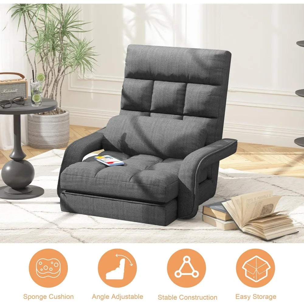 6-Position Chaise Lounge Chair with Meditation Arm