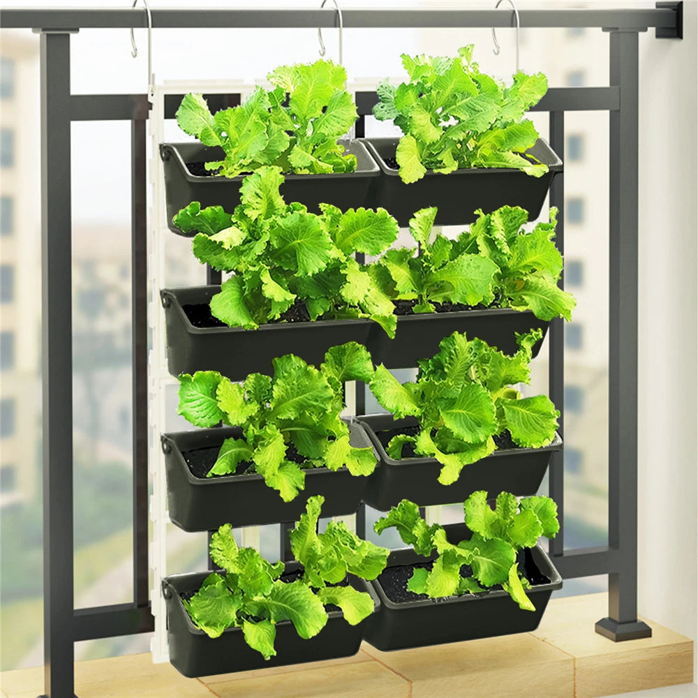 4 Tier Wall-Mounted Elevated Garden Planter