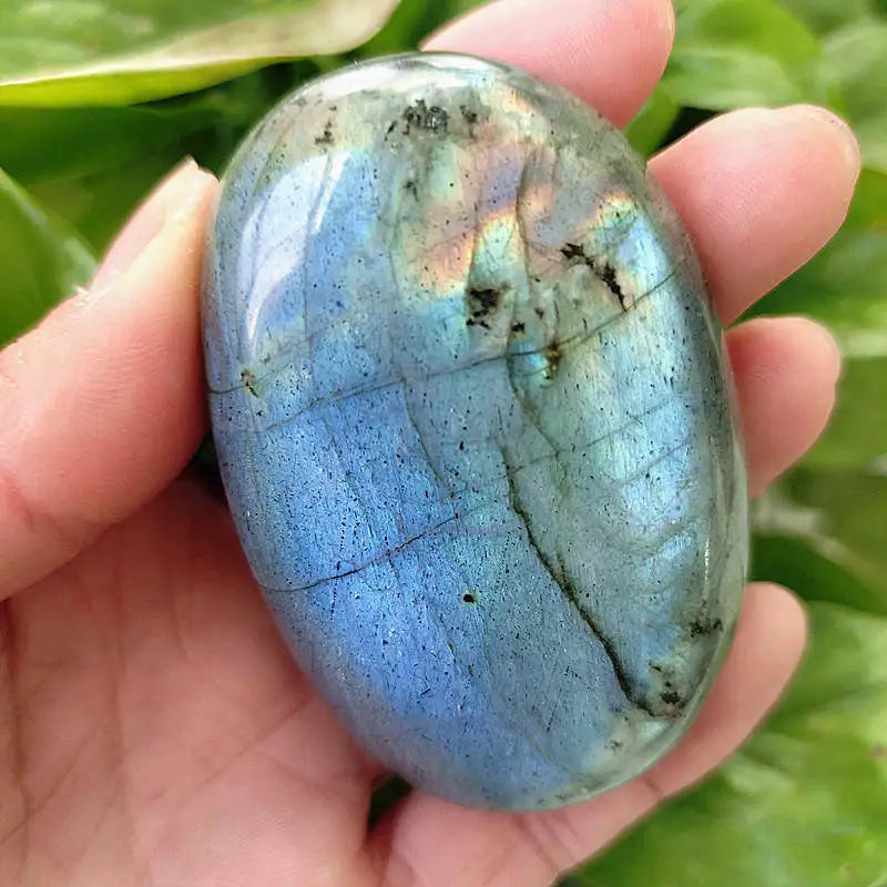 Natural Labradorite Moonstone Crystal Polished Gemstone