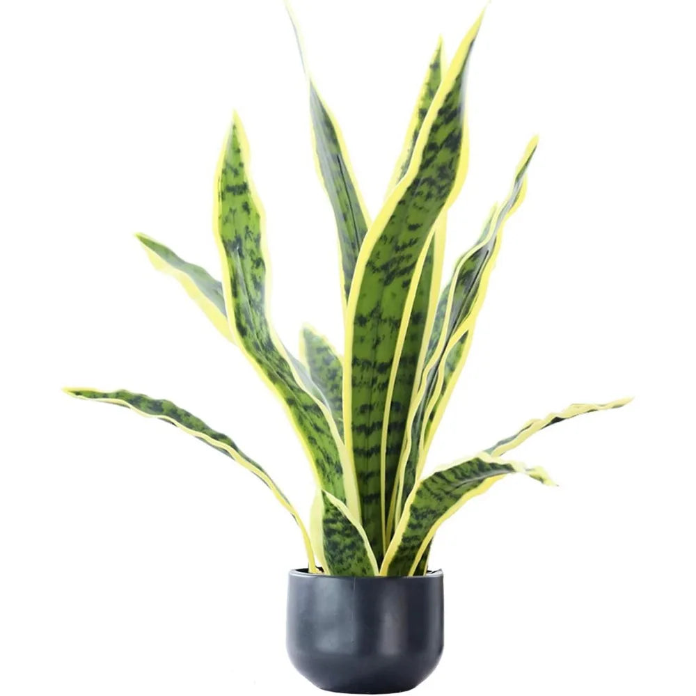 Artificial Snake Plant 22 Inch Fake Sansevieria