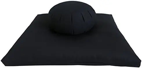 Buckwheat Zafu and Zabuton Meditation Cushion Set (2pc)